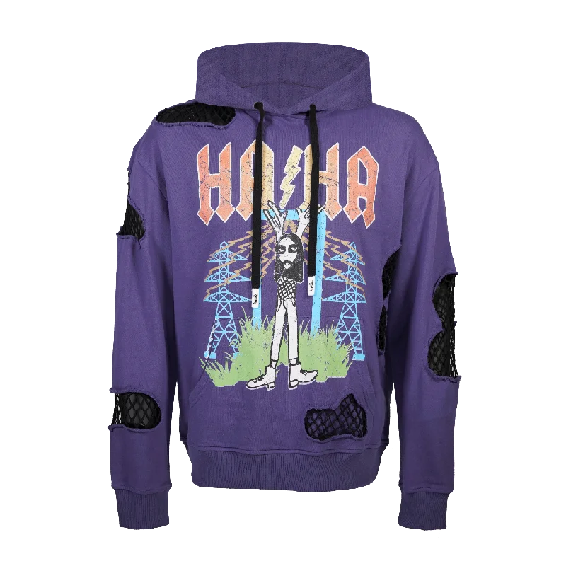 FEELIN ELECTRIC FISHNET HOODIE Laid