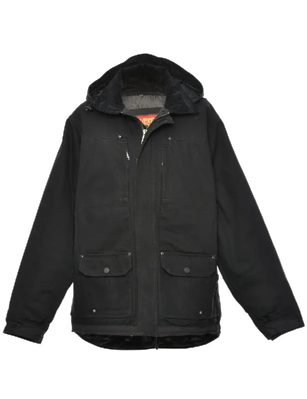 Super Tuff Black Mountaineering Jacket - L Artistic Men's Avant