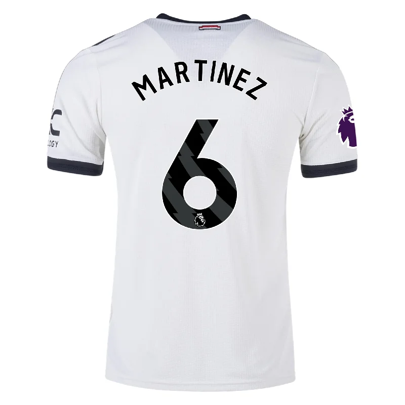 adidas Manchester United Lisandro Martinez Authentic Third Jersey w/ EPL Patch 24/25 (Off White) Masculine Men's adidas Manchester United Lisandro Martinez Authentic Third Jersey w/ EPL Patch 24/25 (Off White) Masculine Men's