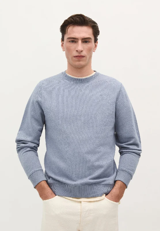 BASIC SWEATSHIRT WITH EMBROIDERED SKULL Refined Men's Velvet