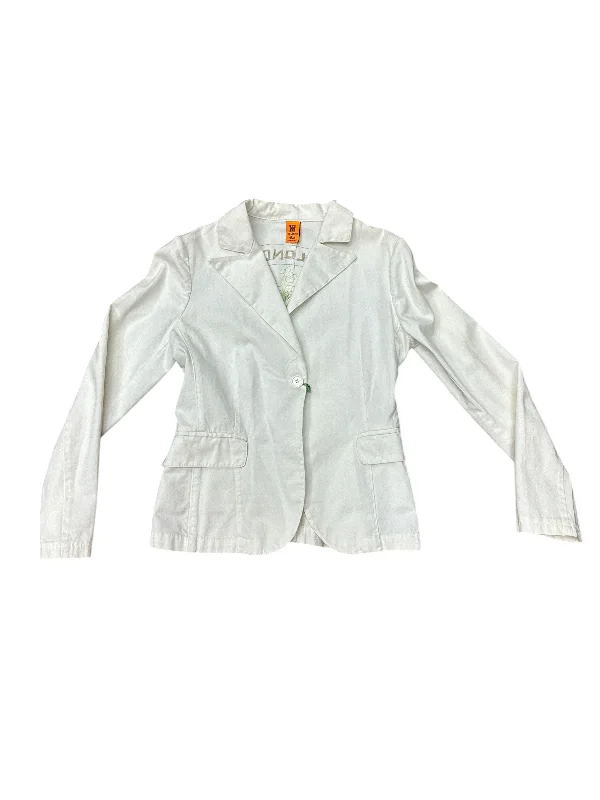 Blazer By Clothes Mentor In White, Size: S Business