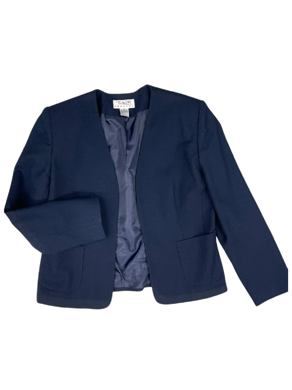 Blazer By Talbots In Navy, Size: 6 Laid