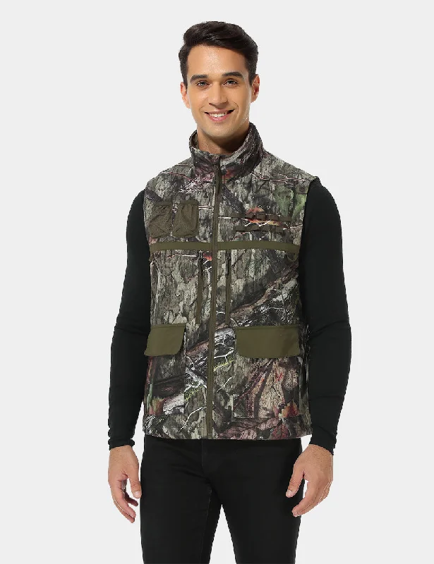 Final Sale - Men's Heated Hunting Vest - Camouflage, Mossy Oak® Country DNA (Apparel Only) Sporty Men's Tennis