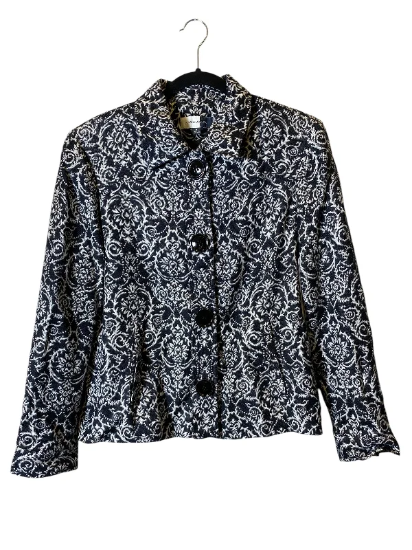 Blazer By Jones Studio In Black & White, Size: M Cozy Men's Sherpa
