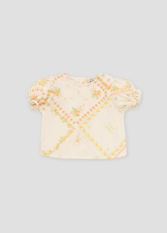 Idara Baby Blouse-Idara Flower Patchwork Print Gym