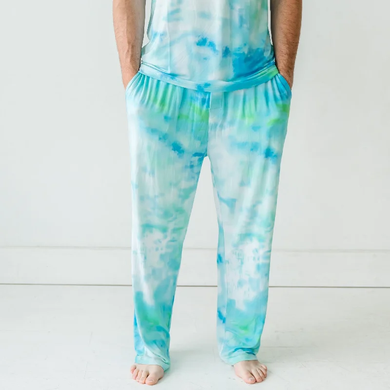 Tidepool Watercolor Men's Pajama Pants Rugged Men's Outdoor 