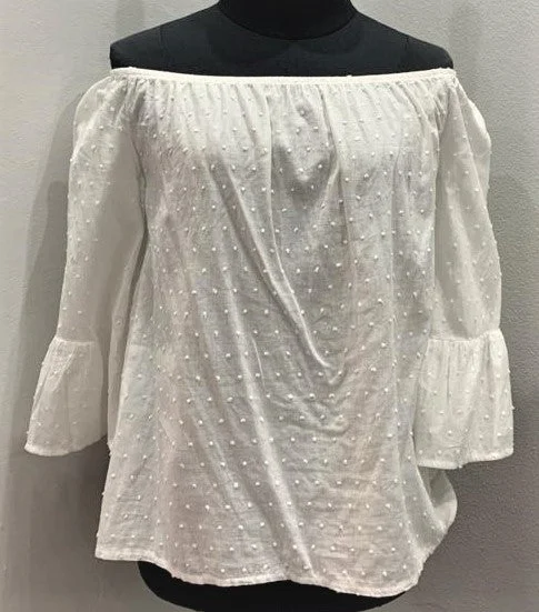Off Shoulder Cotton Top (XSmall) Athletic Men's High
