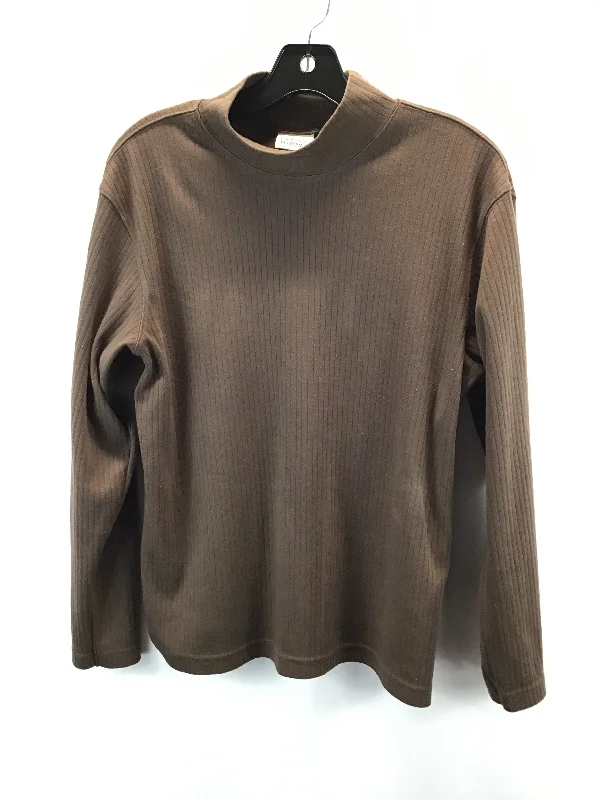 Top Long Sleeve Basic By Classic Elements In Brown, Size: S Rugged Men's Outdoor 