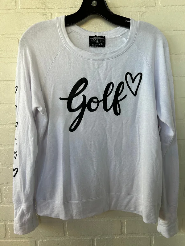 Sweatshirt Crewneck By Clothes Mentor In Black & White, Size: M British Gentleman Style