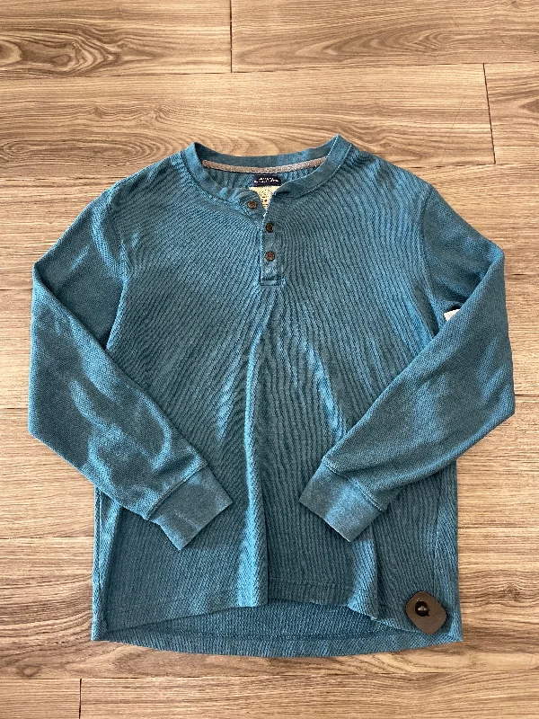 Top Long Sleeve By St Johns Bay In Teal, Size: L Trendy Men's Bucket
