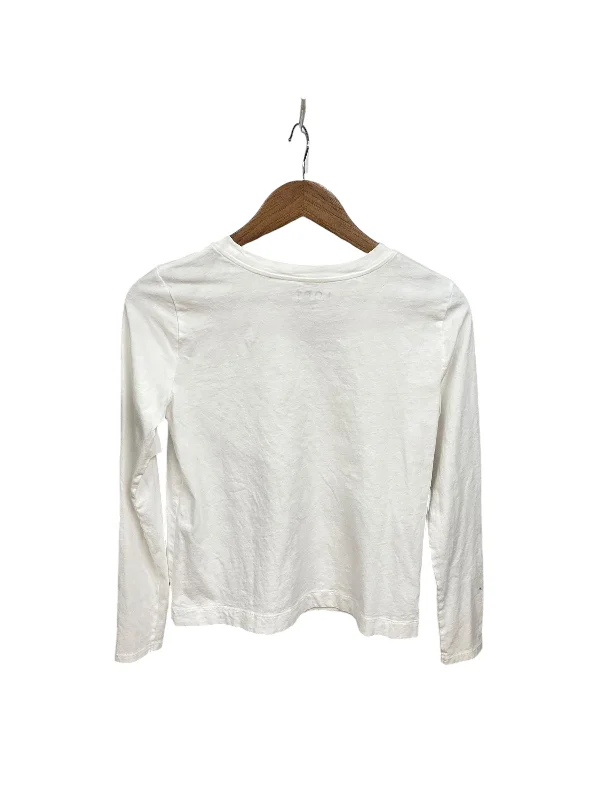 Top Long Sleeve Basic By Loft In White, Size: S Cozy Men's Winter