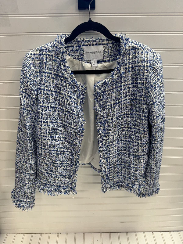 Blazer By Carolina Belle In Blue & White, Size: Xl Luxurious Men's High