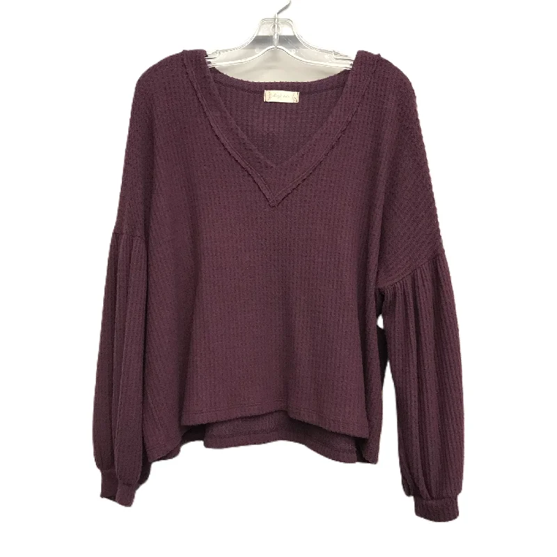 Top Long Sleeve By Altard State In Purple, Size: S Relaxed Men's Australian 