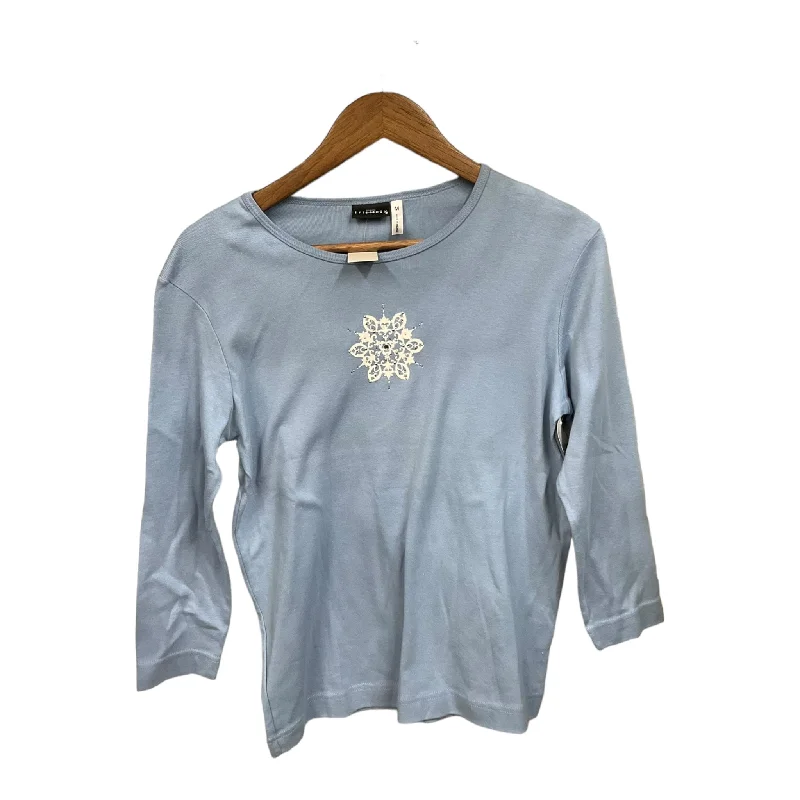 Top 3/4 Sleeve By Clothes Mentor In Blue, Size: M Traditional Men's Country