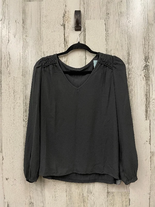 Top Long Sleeve By Loft In Grey, Size: S Cozy Men's Sherpa