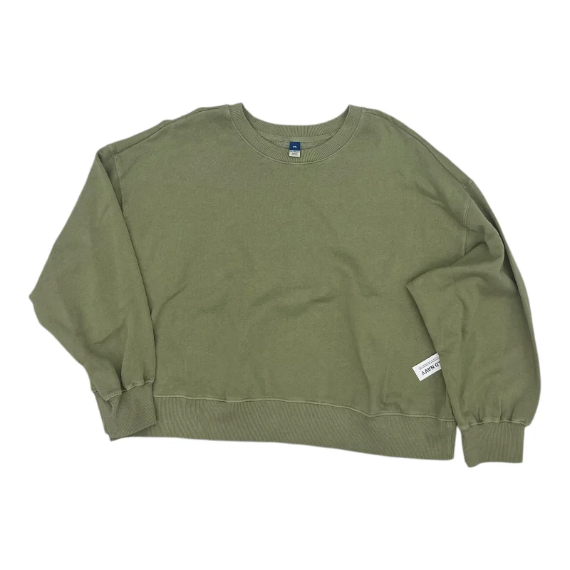 Sweatshirt Crewneck By Old Navy In Green, Size:Xxl Stylish Men's Tropical 