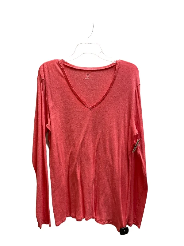 Top Long Sleeve By Gap In Pink, Size: Xl Sophisticated Men's French
