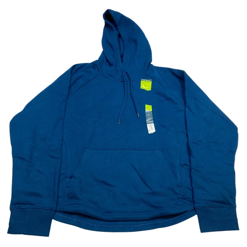 Athletic Sweatshirt Hoodie By Tek Gear In Blue, Size: Xxl Relaxed Men's Beach