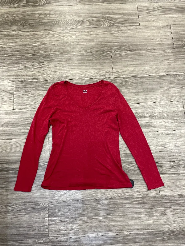 Top Long Sleeve By Ana In Red, Size: Xl Confident Men's High