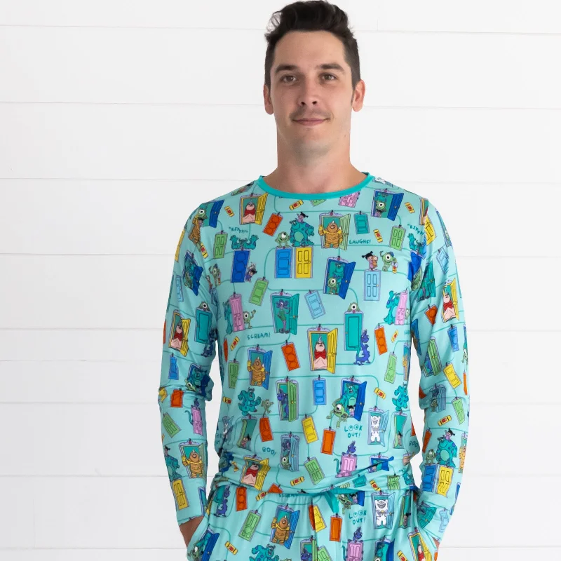 Disney Monsters, Inc. Scream Team Men's Pajama Top Masculine Men's Thick