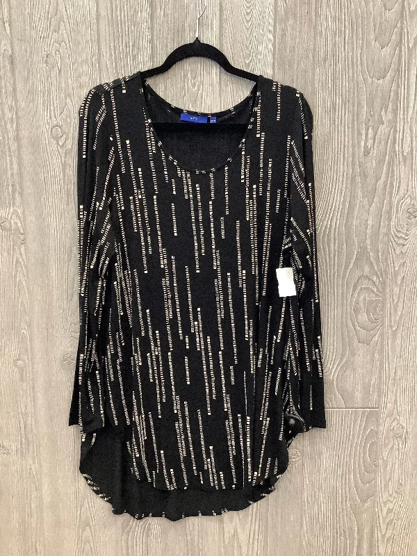 Tunic Long Sleeve By Apt 9 In Black, Size: L Tough Men's Military