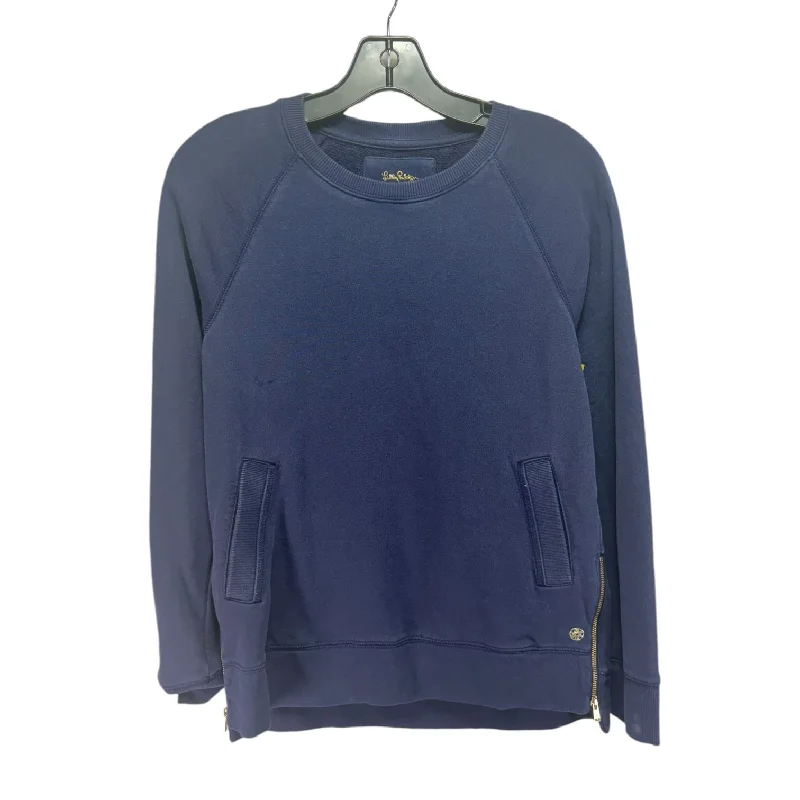 Luxletic Beach Comber Pullover Designer By Lilly Pulitzer In True Navy, Size: XS Cclassic Men's Tweed