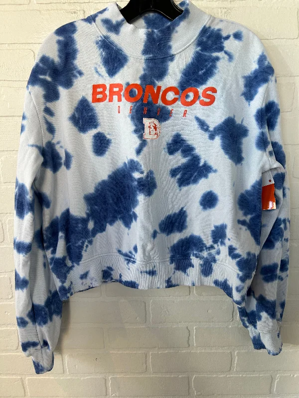 Sweatshirt Crewneck By Junk Food In Blue & White, Size: M Hip Men's Urban