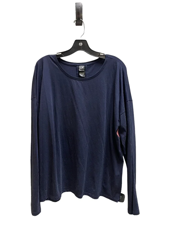 Top Long Sleeve By Victorias Secret In Blue, Size: Xl Dynamic Men's Moto