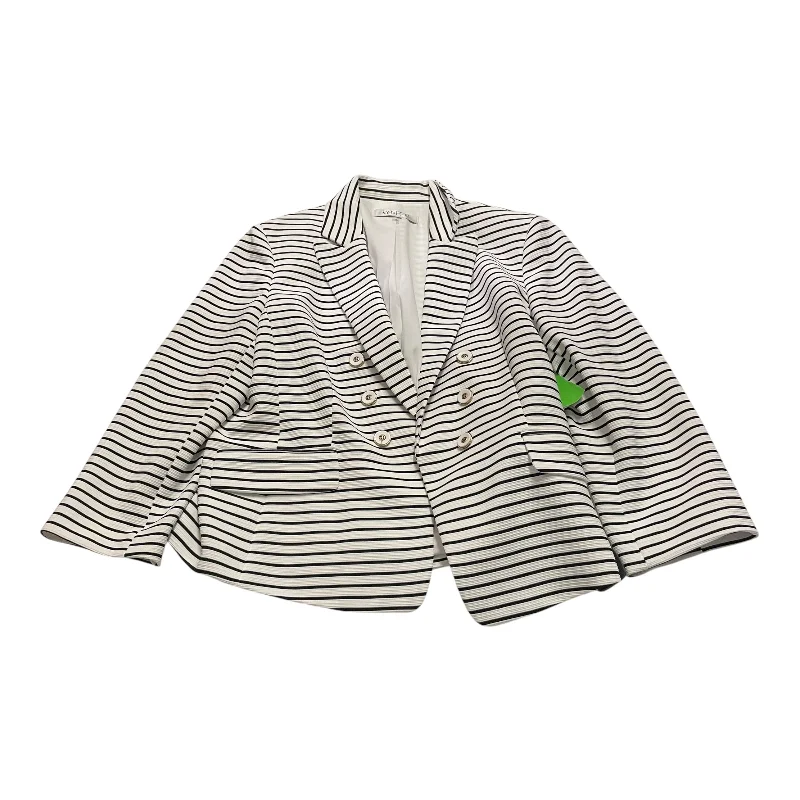 Blazer By Kasper In Striped Pattern, Size: M Casual Men's Short