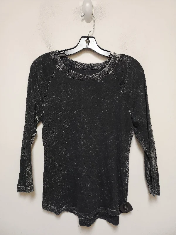 Top Long Sleeve Basic By Pilcro In Black, Size: Xs Traditional Men's Country