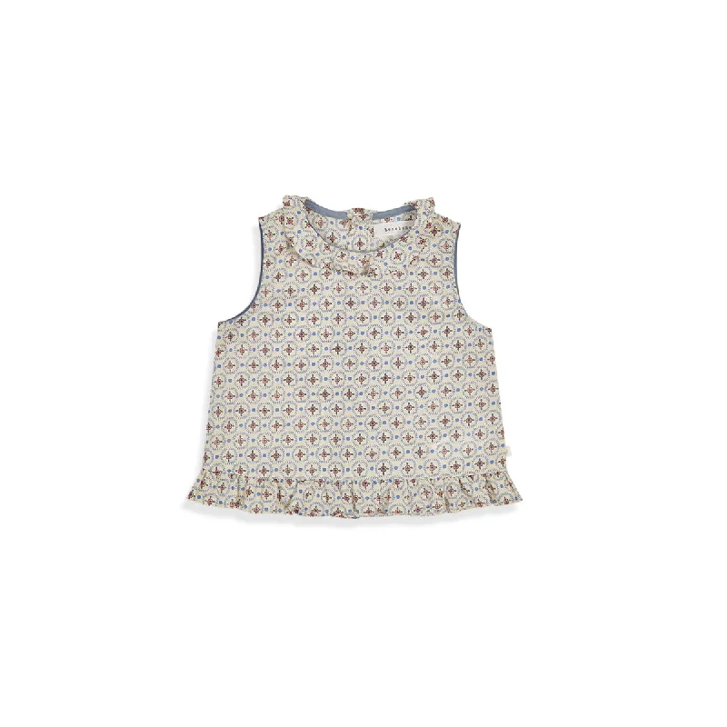 BNG24M45091-Beige BABY)Blooming Frill Blouse Lumberjack