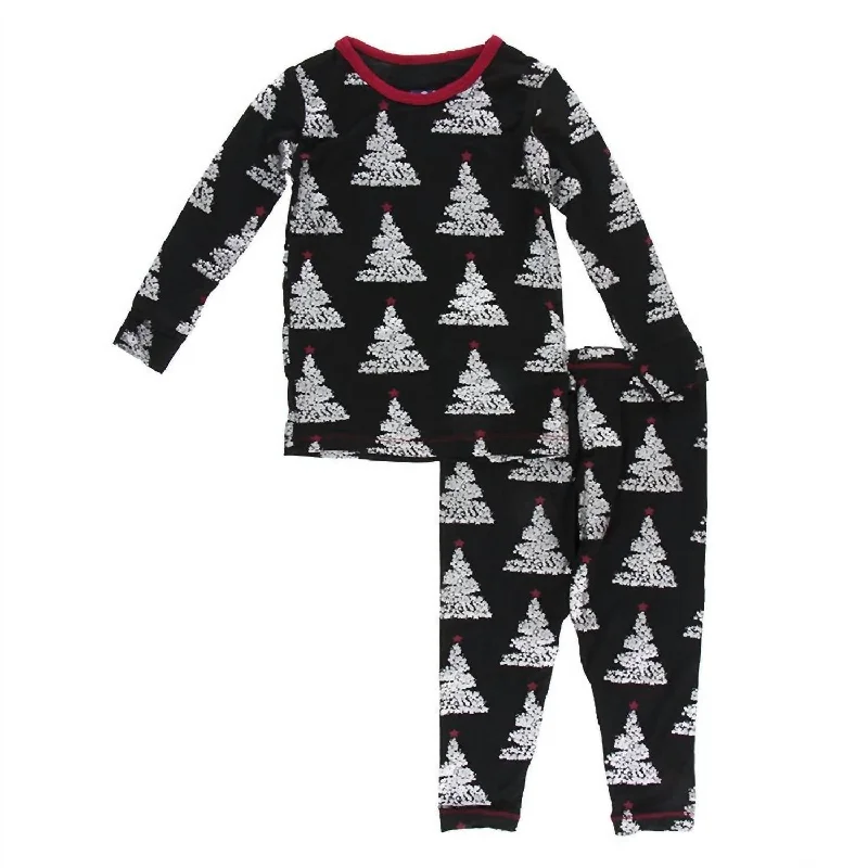 Kids Pants Pajama Set In Holiday Foil Refined Men's Hand
