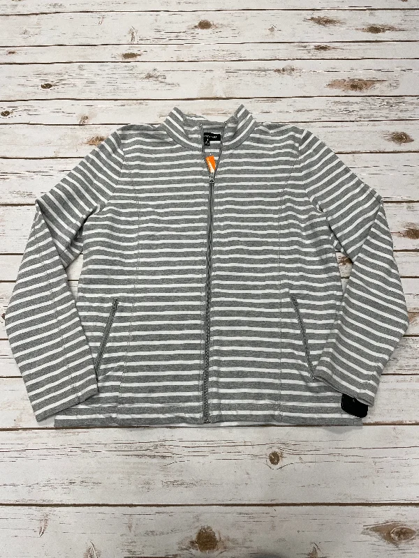 Sweatshirt Collar By Jones New York In Grey, Size: Xl Refined Men's Velvet