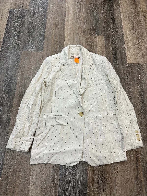 Blazer By Free People In White, Size: Xs Trendy Men's Scandinavian