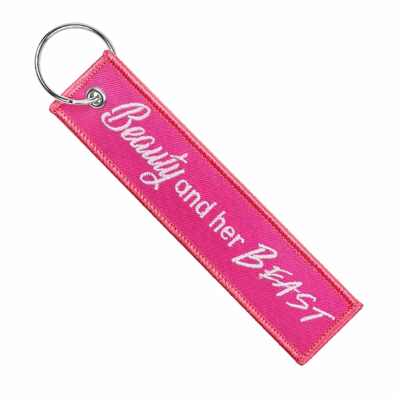 Motorcycle Key Chain - Beauty And Her Beast Pink Dynamic Men's Moto