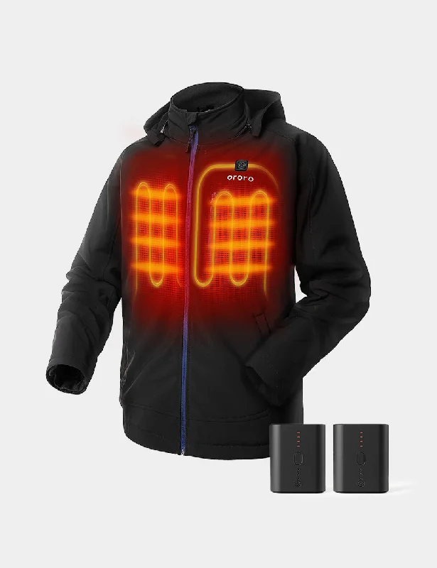 Bundle Deal - Men's Classic Heated Jacket & Extra Mini 5K Battery Cool Men's Skate