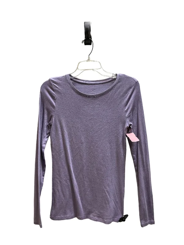 Top Long Sleeve By A New Day In Purple, Size: S Sleek Men's Contemporary 