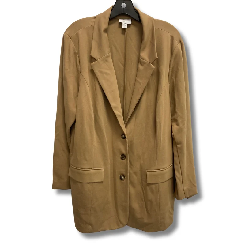 Blazer By J. Jill In Tan, Size: Xl Laid