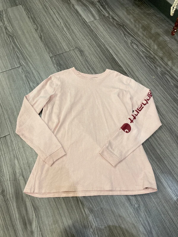Top Long Sleeve By Carhartt In Pink, Size: L Stylish Men's Neon