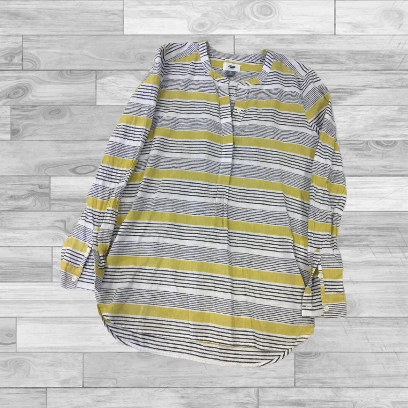 Top Long Sleeve By Old Navy In Striped Pattern, Size: Xs Tough Men's Tactical
