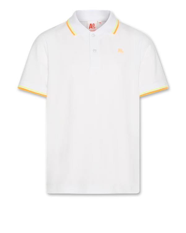 125-2020-161-carter polo t-shirt-White Dynamic Men's Glow