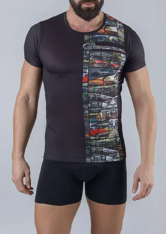 Men T-shirt short sleeve 17531t Modern Men's 
