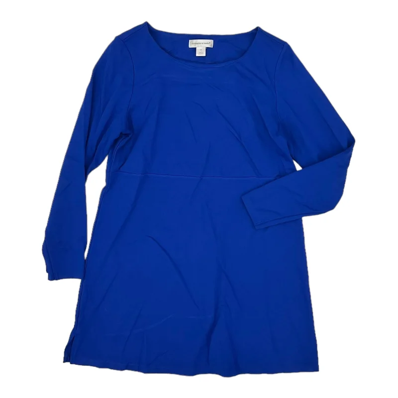BLUE CHRISTOPHER AND BANKS TUNIC LS, Size M Classic Men's Pin