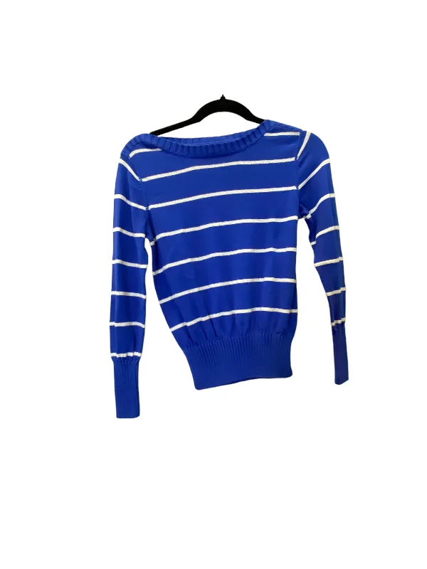 Top Long Sleeve By Sonoma In Blue & Silver, Size: S Unique Men's Upcycled