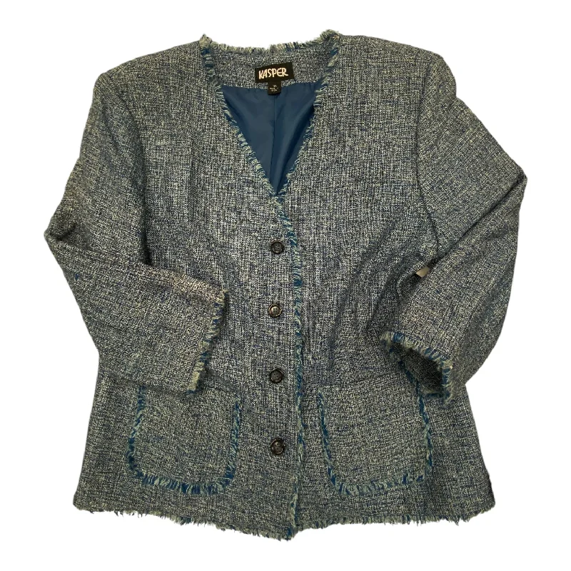 Blazer By Kasper In Blue, Size: M Organic