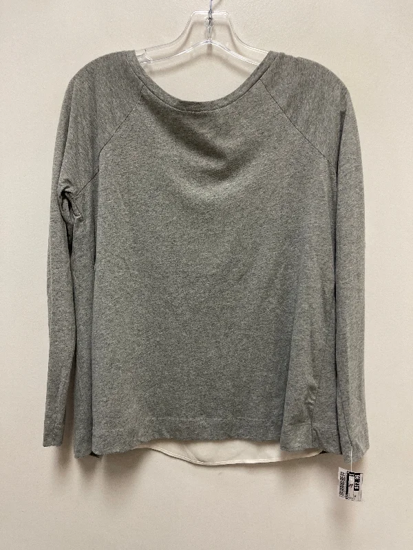 Top Long Sleeve By Loft In Grey, Size: Xs Organic