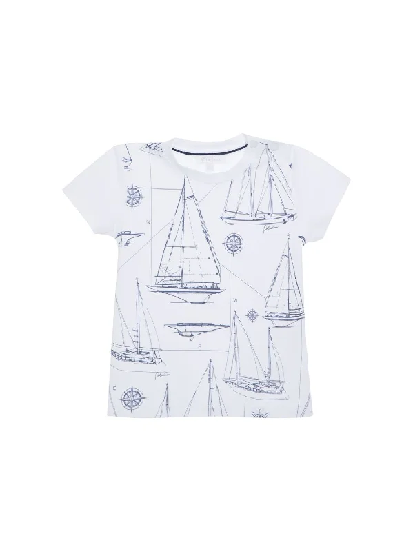 PAP/TSH4033364 - BOY T-SHIRT-White Elegant Men's Cashmere