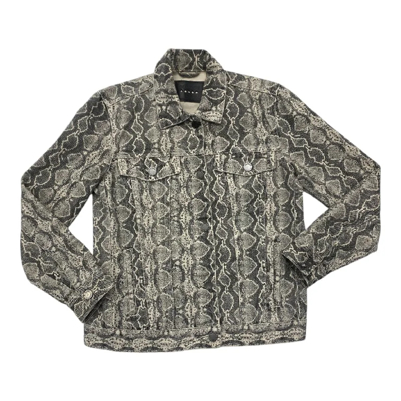Blazer By Blanknyc In Snakeskin Print, Size: Xs Lumberjack