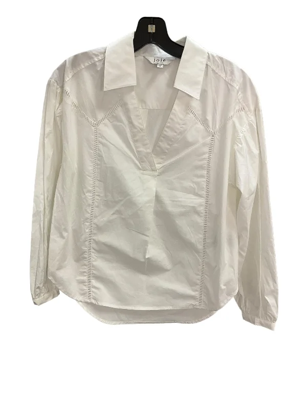 Top Long Sleeve By Joie In White, Size: Xs Practical Men's Multi