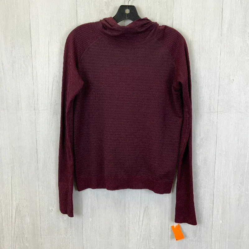 Athletic Sweatshirt Hoodie By Lululemon In Maroon, Size: 8 Confident Men's Power